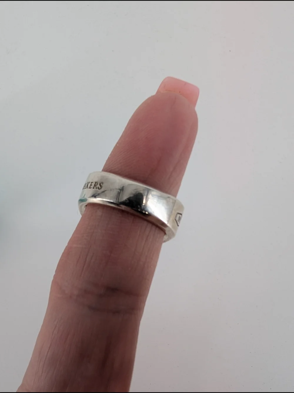 Tiffany & Co. sterling silver 1837 Makers signet ring.  - Picture 6 of 9